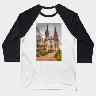 Chartres Cathedral Baseball T-Shirt